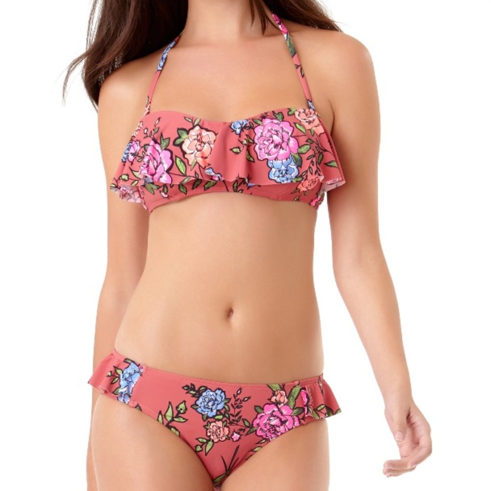 No Boundaries Pink and Blue Bikini Swimwear